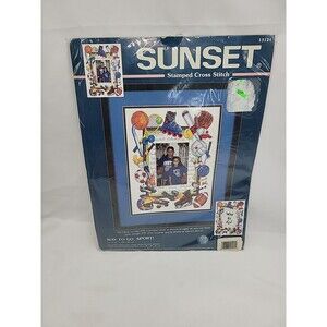 Cross Stitch Kit WAY TO GO SPORT Sunset Stamped Unopened #13124